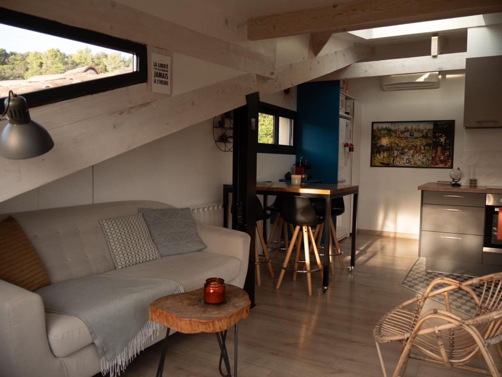 Appartement Sur Les Toits, Tres Jolie Vue Provence Greoux-les-Bains Luaran gambar